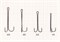 Крючок ДВОЙНОЙ с ОЧЕНЬ длинным цевьем, №1, (уп. 7 шт.) 17339
