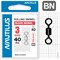 Вертлюг Nautilus Rolling Swivel 0101 size # 3 тест 40кг уп (10 шт) 11540