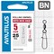 Вертлюг Nautilus с застежкой Rolling Swivel 0101 with Nice Snap size # 5 тест 25кг (уп. 5шт) 10028