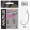 Крючок офсетный Nautilus Offset Big Eye Series Worm 1006 № 3/0 (уп. 7шт) 18259