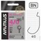 Крючок офсетный Nautilus Offset Big Eye Series Worm 1006 № 4/0 (уп. 6шт) 20537