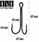 Крючок двойной CosmoCarp  long double №1 уп 5шт 30950