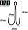 Крючок двойной CosmoCarp  long double №3/0 уп 5шт 30952